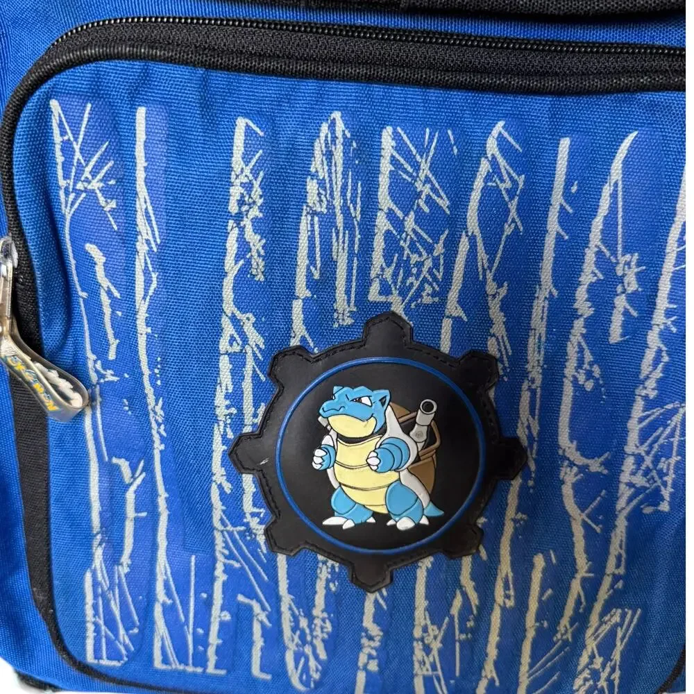 Vintage 2000 Pokémon Backpack Blastoise Nintendo Kids Bag Blue